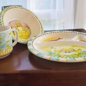 Mackenzie childs children melamine dinnerware set